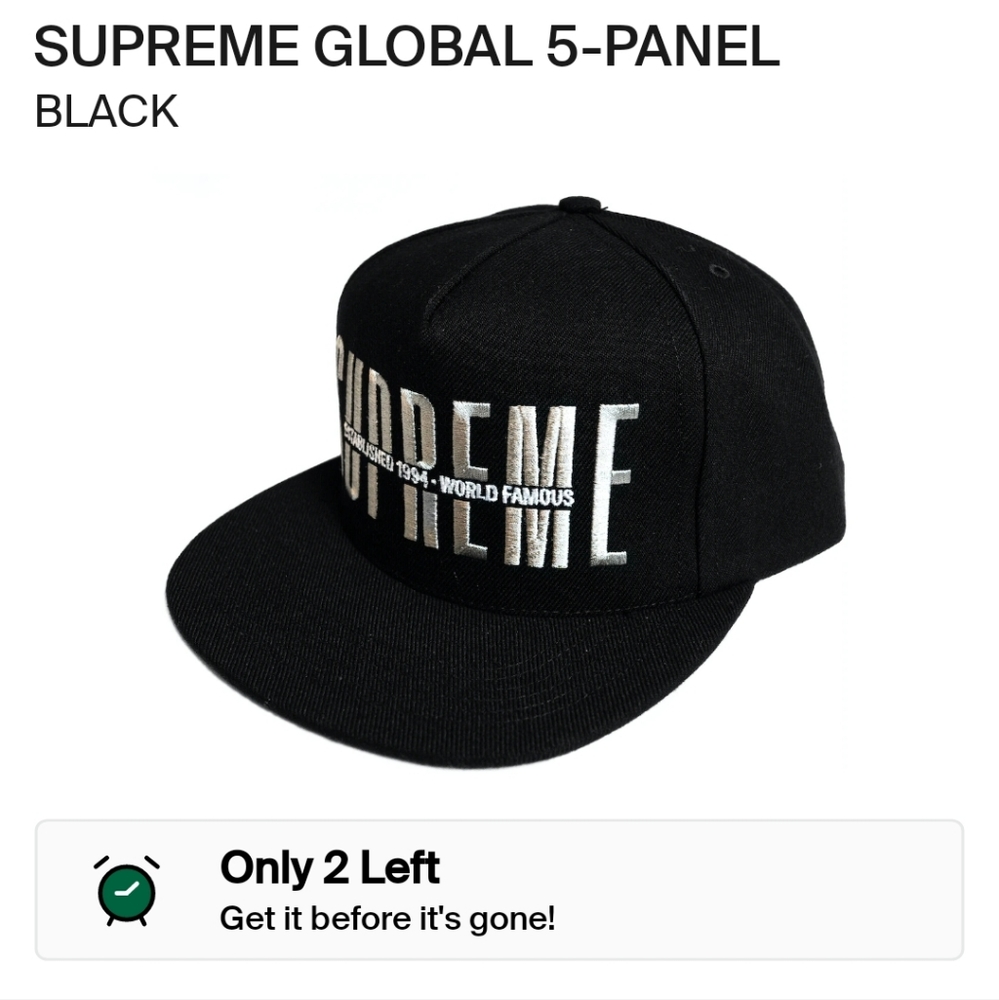 Supreme global world famous 5 panel